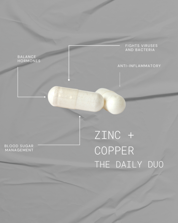 Zinc plus copper supplement